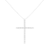 Sterling Silver 3.0ctw Round Diamond 1-1/2" Cross Pendant with
Chain(I-J Color, I2-I3 Clarity) - 18"
