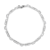 14K White Gold 1.0ctw Invisible Set Diamond Alternating Station and Link
Tennis Bracelet