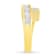 14K Yellow Gold 1 1/2ctw Channel-Set Mixed Cut Diamond Bypass Ring(G-H
Color, SI2-I1 Clarity)