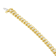 14K Yellow Gold 3.0ctw Round Cut Diamond Spiral Link Bracelet