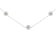 Sterling Silver Diamond Station Necklace (1/2 cttw, I-J Color, I1-I2 Clarity)