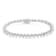 Sterling Silver 1/2ct TDW Rose-Cut Diamond Tennis Bracelet (I-J,
I3-Promo) - 7"