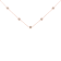 10K Two-tone Gold Over Sterling Silver Diamond Station Necklace (1/2
cttw, K-L Color, I2-I3 Clarity)