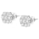 14K White Gold 1.0ctw Diamond Composite Stud Earrings