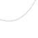 Solid 10K Gold 0.5mm Rope Chain Unisex Necklace - Size 16"
