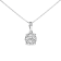 14k White Gold 0.50ctw Lab Grown Diamond Floral Pendant 18"
Chain(G-H Color, VS1-VS2 Clarity)