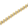 10K Yellow Gold 2.0 Cttw Diamond Alternating Wave and Round Link 7”
Tennis Bracelet (J-K, I2-I3)