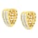 10K Yellow Gold 1/2ctw Diamond Huggie Heart Hoop Earrings