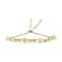 14K Yellow Gold Over Sterling Silver Channel Set Diamond Accent Twist
Bolo Bracelet