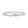 Sterling Silver 1/2 Cttw Diamond Alternating Marquise and Starburst
Shaped Link Bracelet