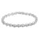 Sterling Silver 1.0ctw Diamond Cluster Link Bracelet