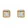 10K Yellow Gold Diamond Stud Earrings 1/2ctw