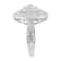 Sterling Silver 1.0ctw Mixed Cut Diamond Marquise-Shaped Cluster Ring
(I-J Color, I2-I3 Clarity)