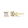 10K Yellow Gold 5/8 Cttw Princess Cut Diamond 4-Prong Solitaire Stud Earrings