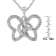Sterling Silver 1/4ctw Prong-Set Diamond Butterfly 18" Pendant
w\chain(H-I Color, I1-I2 Clarity)