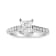 14K White Gold 1 1/5ctw Princess Diamond Classic Engagement Ring (I1-I2
Color, H-I Clarity)