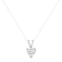 14K White Gold 1/4ctw Heart Shaped Lab Grown Diamond Pendant w\chain
18"(F-G Color, VS2-SI1 Clarity)