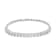 Sterling Silver 1.0ctw Double Row Miracle-Set Diamond Tennis Bracelet