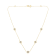 10K Two-tone Gold Over Sterling Silver Diamond Station Necklace (1/2
cttw, K-L Color, I2-I3 Clarity)