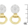 14K Yellow Gold 1/2ctw Diamond Stud Earrings