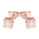 0.10ctw Round Brilliant-Cut Diamond 10K Rose Gold Over Sterling Silver
Stud Earrings