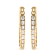 10K Yellow Gold 1.00 Cttw Round and Baguette-Cut Diamond U-Hoop Earrings
(H-I Color, SI2-I1 Clarity)