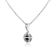 Sterling Silver 1/3ctw Black Diamond Solitaire 18" Pendant
w\chain(Black Color, I1-I2 Clarity)