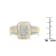 10K Yellow Gold Round and Baguette-Cut Diamond Cocktail Ring (1.0 Cttw,
H-I Color, SI2-I1 Clarity)