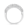 Sterling Silver 2.0ctw Round and Baguette-Cut Diamond Cluster Ring (H-I
Color, I1-I2 Clarity)