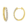 10K Two-Toned Gold Diamond Hoop Earring 1/2ctw