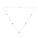 Sterling Silver Treated Blue Color Diamond Station Necklace (1/2 cttw,
Blue Color, I2-I3 Clarity)