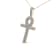 1.875ctw Round Diamond Ankh Cross 10K Yellow Gold Pendant