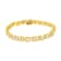 10K Yellow Gold Over Sterling Silver 2.0ctw Diamond "XOXO" Bracelet