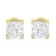 10K Yellow Gold 3/4ctw Invisible Set Princess-Cut Diamond Composite
Square Stud Earrings