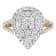 10K Yellow Gold Over Sterling Silver Diamond Cluster Ring (1 1/2 Cttw,
H-I Color, I1-I2 Clarity)
