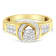 14K Yellow Gold Round, Baguette and Princess Cut Diamond Ring (1 1/8ctw,
H-I Color, SI2-I1 Clarity)