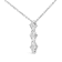 10K White Gold 1/5ctw Princess Cut Diamond 3 Stone 18" Pendant
Chain(H-I Color, SI2-I1 Clarity)