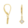 14K Yellow Gold Over Sterling Silver Diamond Dangle Earrings 1/3ctw