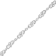 Sterling Silver Prong Set Diamond Accent Infinity Weave Link Bracelet