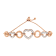 10K Rose Gold Over Sterling Silver .10ctw Round-Cut Diamond Heart Link
Adjustable Bolo Bracelet