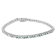 14K White Gold 4 5/8ctw Blue Diamond Bracelet