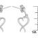 Sterling Silver Dangle-Heart Earrings