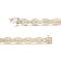 10K Yellow Gold 2.0 Cttw Diamond Square Link Bracelet (J-K Color, I2-I3
Clarity) - Size 7"