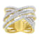 10K Yellow Gold Diamond Bypass Ring (1 5/8ctw, H-I Color, SI2-I1 Clarity)