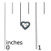 Sterling Silver 1/6 Cttw Blue Diamond Open Double Heart Stud Earrings