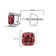 14K White Gold 1 1/2ctw Lab Grown Pink Cushion Set Classic Diamond
Solitaire Stud Earrings