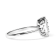 Sterling Silver 3/8 Cttw Lab Grown Diamond Cluster and Halo Pear Promise Ring