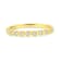 0.25ctw Bezel Set Round Diamond 11-Stone 10K Yellow Gold Over Sterling
Silver Wedding Band