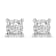 Sterling Silver 1.0ctw Round Brilliant-Cut Diamond Miracle-Set Solitaire
Stud Earrings