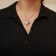 Sterling Silver Endless Wave Swirl Statement Medallion 18" Pendant Necklace